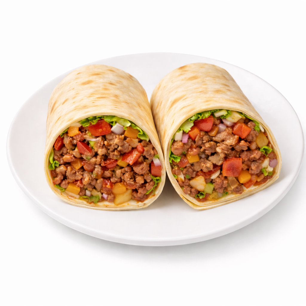 Wrap de carne magra (Plantilla Carne)
