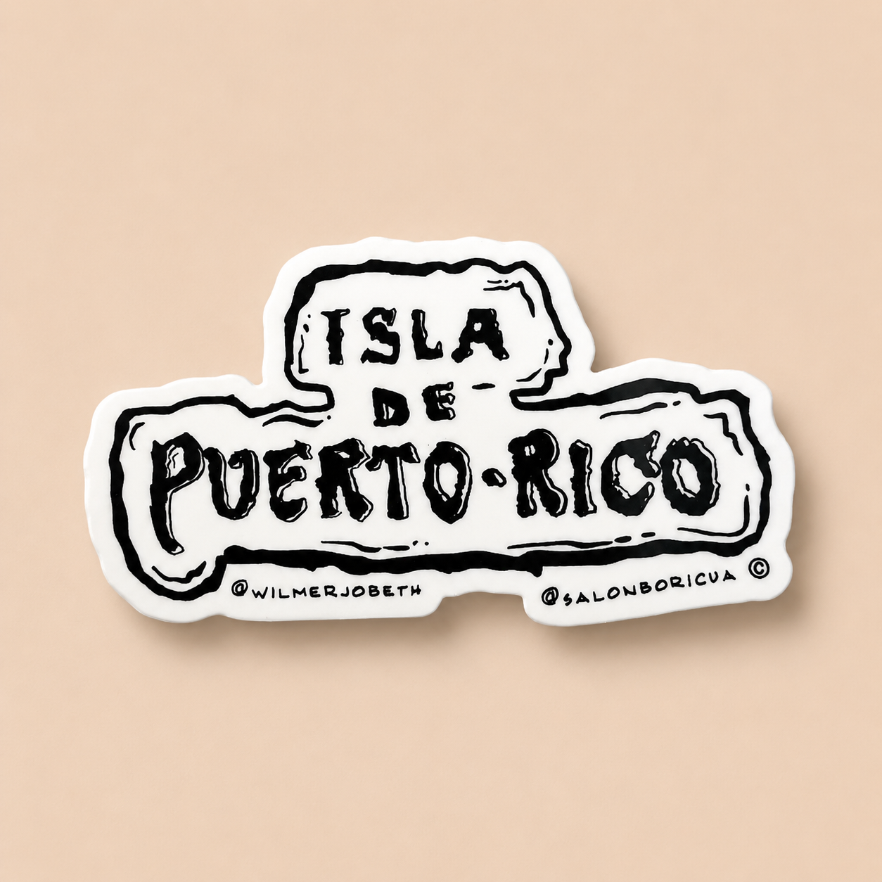 Isla de Puerto Rico Sticker | Salón Boricua
