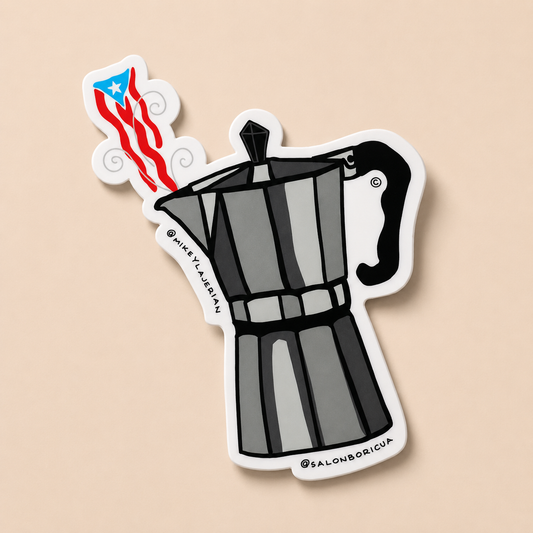 La Greca Boricua Sticker | Salón Boricua