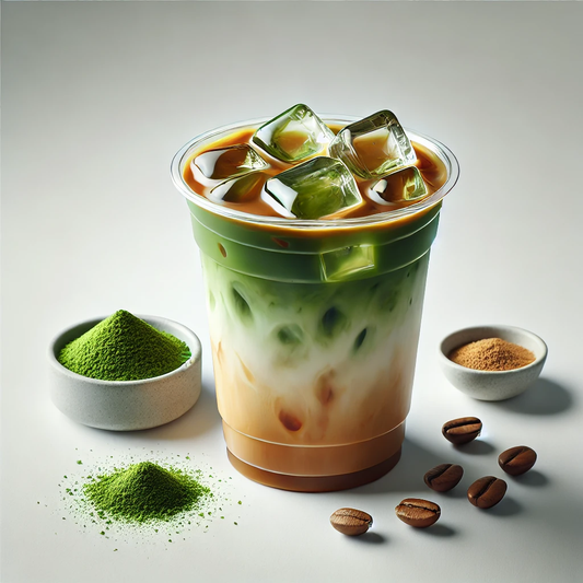 Ice Dirty Matcha Latte 16oz