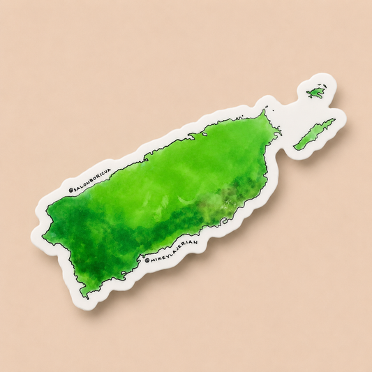 Isla de Puerto Rico Sticker | Salón Boricua