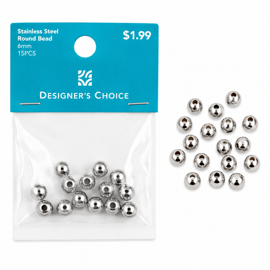 Stainless Steel Round Bead