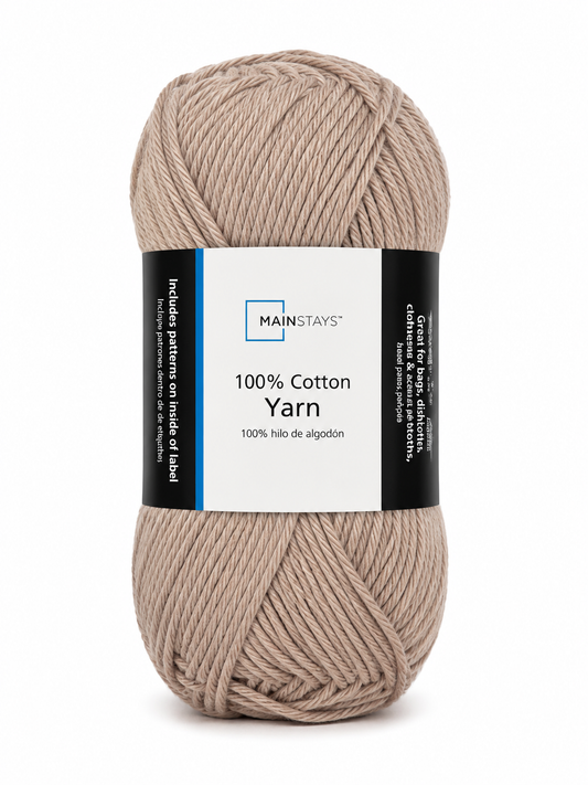 100% Cotton Yarn (Brown Stone)