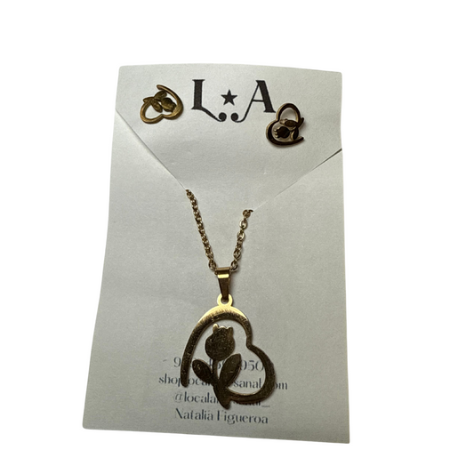 Collar flor 🌷 con set de pantalla