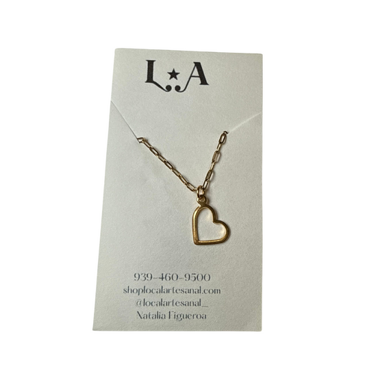 Collar corazón Stainless Steel